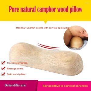 Yastık düz ahşap servikal Doğal Omurga boynu fizyoterapisini onarmak için uyku park ağacına yardımcı olmak için