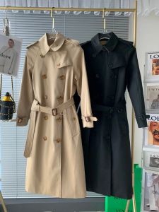 Giacche invernali per donna 2024 Elegante trench doppio petto Capispalla donna Nuovi capispalla Cappotti lunghi Trench moda britannica