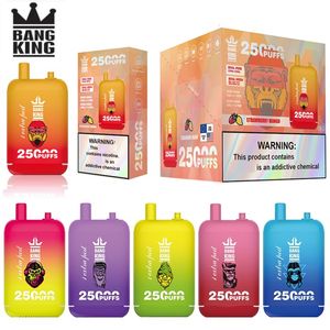 Otantik Bang King 25000 Puflar Tek Kullanımlık Vape Çift Pods 25K 46ml Önceden Deste Edilebilir E Sigara 12 Tatlar Pod Cihazı