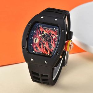 2024 Новые модели Мужские часы высшего класса класса люкс Fly Back Timing Белый керамический многофункциональный кварцевый механизм Flame Eye графические часы