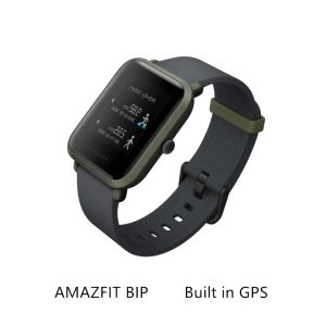 Часы оригинальные Amazfit Bip Смарт-часы Bluetooth GPS + ГЛОНАСС Спортивный пульсометр IP68 Водонепроницаемое напоминание о вызове Приложение ZEPP с коробкой