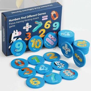 İstihbarat oyuncakları aynı desen bulmaca oyunu çocuk karikatür hayvan bellek satranç düşünme eğitim çocukları Montessori eğitim ahşap oyuncaklar 24327