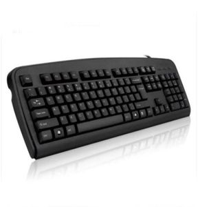 Проводная тонкая USB-клавиатура, классическая черная клавиатура для домашнего или офисного использования, компьютерная игровая офисная клавиатура для ПК, настольного ноутбука, PS2 Cable8318057