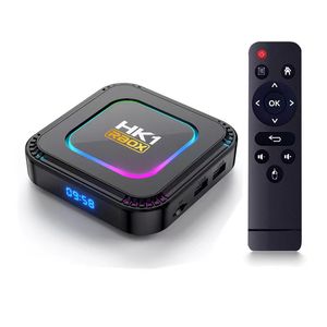 2024 GÜNCELLEME EN İYİ HK1 RBOX K8 Android 13.0 Akıllı TV Kutusu Rockchip RK3528 RGB Işık WiFi 6 Destek 8K Bluetooth 5.0 16G 32G 64G 128G Medya Oyuncu Seti Üst Kutu