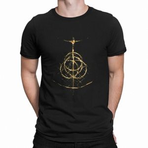 Yüzük Işık T-Shirts Erkekler Dark Souls Müthiş pamuklu tees o Boyun kısa kollu tişörtler hediye fikri Y7PL#