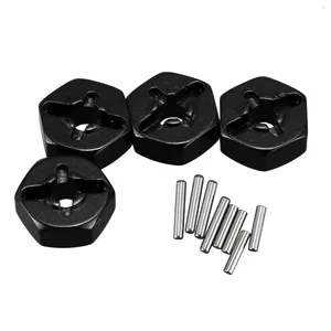 Kaseler Alüminyum Alaşım 12mm Birleştirici Tekerlek Hub Hex Adaptör Wltoys için Yükseltmeler 144001 1/14 RC Araba Yedek Parçaları Siyah