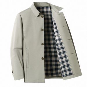 Marka Ceket Bahar Sonbahar Yeni Erkek Ceket Harajuku Fi Günlük Tek Milastlı Ceketler Orta Yaşlı Erkek Giysileri Ofis Dış Giyim W2na#
