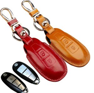 Suzuki Maruti için Deri Araba Anahtar Kılıfı Ciaz Baleno Yeni Vitara Scross Kizashi Key Fob Kapak Tutucu Anahtar Cüzdanlar Anahtar Accessorie9303970