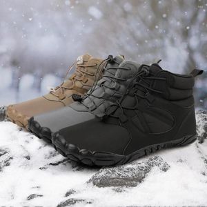 Fitness Ayakkabı Kış Snow Boots Çalışan Spor Ayakkabıları Slip Sıkıştırma Çıplak Boyu Su Geçirmez Yüksek Üst Seyahat Tırmanma Yürüyüşü