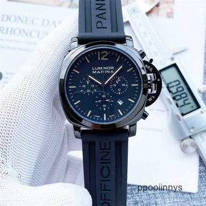 Swiss Made Panerai Spor Saatleri Paneraiss Dalgıç İzle Çok Fonksiyonlu Aydınlık Kronograf Büyük Arama Markası İtalya Sport Hollwatches WN-B46K