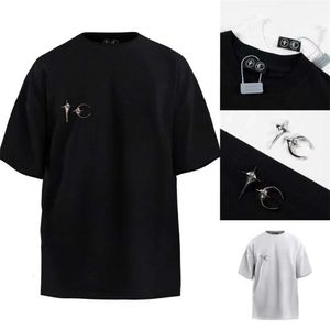 Thug Club S, новый летний нишевый дизайн с аксессуарами Sier, унисекс, однотонная однотонная универсальная свободная футболка с короткими рукавами и круглым вырезом