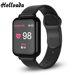 Saatler Hollvada B57 Akıllı İzleme IP67 Su Geçirmez Akıllı Saat Kalp Hızı Monitörü Çoklu Spor Fitness Tracker Erkek Kadın Giyilebilir Cihazlar