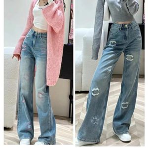 Kot bayan tasarımcı pantolon düz sıkı kapris denim pantolon ekle polar katlanacak sıcak zayıflama jean pantolon marka kadınlar giyim nakış baskısı