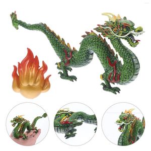 Декоративные фигурки, креативный китайский дракон, художественная посуда в форме статуи, игрушка, настольное домашнее украшение, пластиковое художественное ремесло
