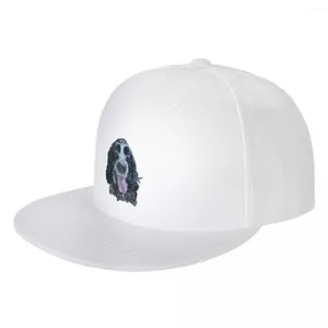 Top kapakları mavi roan cocker spaniel hip hop şapka beyzbol şapkası | -f- | Ny lüks kadın erkekler