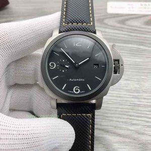 Роскошные мужские механические наручные часы Panerrais Многофункциональные дизайнерские часы Высококачественные сапфировые часы большого диаметра SX74