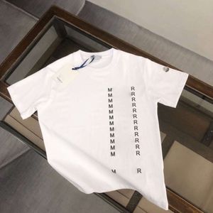 Tasarımcı T Shirt Kadın Tişört Moda Mektubu Nakış Grafik Tee Erkek Kadınlar Gevşek Kısa Kollu Gömlek Boyutu M-4XL
