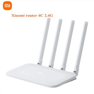 Router Xiaomi Mi Router WIFI 4C 64 RAM 300Mbps 2.4G 802.11 b/g/n 4 antenne Router wireless a banda Ripetitore WiFi Controllo APP Mihome