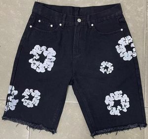 Desinger мужские шорты уличная одежда брюки хип-хоп джинсы с принтом Лидер продаж модные винтажные тканые украшения с цветами для мужчин