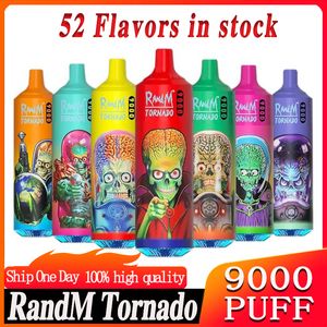 Оригинальный RandM Tornado 9000 Puffs fumot Puff 9k Одноразовые электронные сигареты вейпы одноразовые электронные сигареты Vaper Pen Vaper Pen Vapor 12000 12k 15000 15k 18k 18000 Puff 20k Европейский склад