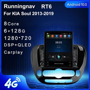 9,7-дюймовый новый Android для Kia Soul 2013-2019 Tesla Type Автомобильный DVD-радио Мультимедийный видеоплеер Навигация GPS RDS Без DVD CarPlay Android Автоматическое управление рулевым колесом