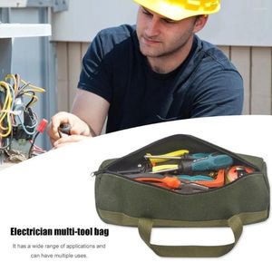 Сумки для хранения Портативный органайзер для электроинструментов Износостойкая сумка-тоут для инструментов Холщовый чехол