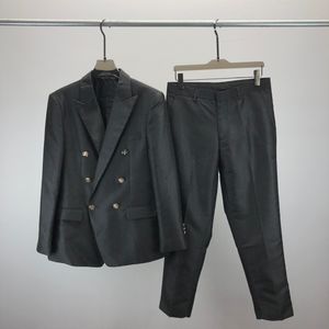 2024 Erkekler Batı Giyim Tasarımcı Erkekler Klasik Mektup Baskı Sonbahar Lüks Out Gare Slim Fit Mektubu Patchwork Kadın Elbise Takım Pantolon #A04