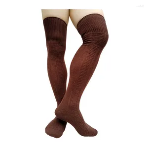 Мужские носки, зимние термобелье, мужские теплые вязаные длинные толстые чулки, дышащие мужские модные чулки выше колена
