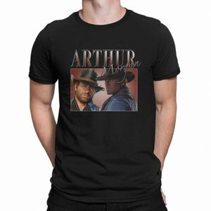 Arthur Morgan Tearniati t Shirt Red Dead Redempti% 100 pamuklu üstler Vintage Kısa Kollu O boyun T Shirt Hediye Fikir T-Shirt U2ll#
