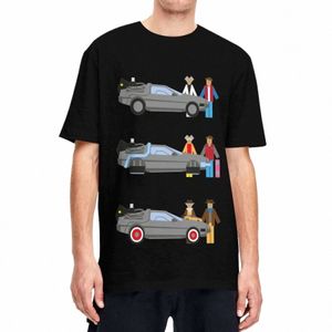 Erkek Kadınlar Geleceğe Dönüş Delorian T Shirt Zaman yolculuğu% 100 pamuklu giyim benzersiz yuvarlak boyun tişört baskılı tişörtler n5d5#