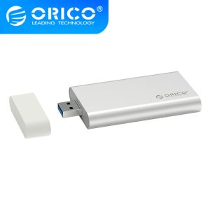 Muhafaza Orico Alüminyum Mini MSATA SSD Muhafaza HDD Kılıfı USB 3.0 5Gbps Yüksek Hızlı Vida Sabit Sürücü Harici Saklama Kutusu 2TB MXA
