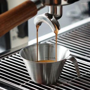 Tassen 4 Stück Espressotassen Kleine Edelstahltasse S Kaffeemessung Mini Milchkännchen Home Barista Zubehör