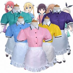 vestido de empregada üniforma para mulheres e Meninas, Mistura S, Maika Sakuranomiya, Kaho, Hinata Mafü, Hoshikawa, Miu, Amano Hideri, Kanzaki, COSP E943#