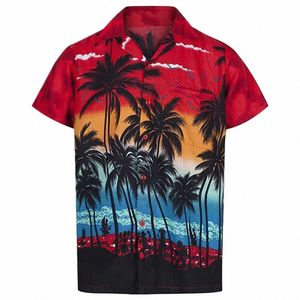2023 Мужская летняя одежда на Гавайях, дизайнерская повседневная рубашка с 3D-принтом, негабаритная поездка на пляж, Harajuku Fr Camissa, распродажа 36f3 #