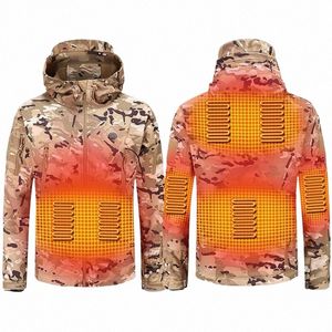 Güzel kış elektrikli ısıtma ceket usb akıllı erkekler kadınlar kalın ısıtmalı ceketler kamuoyu kapüşonlu ısı avı kayak elbisesi x7an#