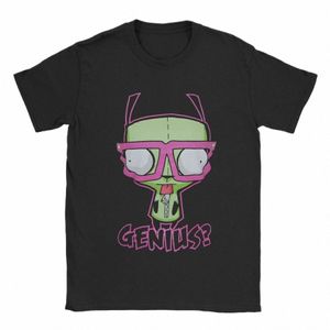 Erkekler Kadınlar Kawaii Invader Zim T Shirts% 100 Pamuk Giysiler Yenilik Kısa Kollu Yuvarlak Yuvarlak Tişört Benzersiz T-Shirts I6fl#