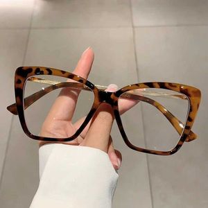Солнцезащитные очки KAMMPT Extra Large Cat Eye Glasses 2023 Butterfly Candy Color Blue Light BlockEye Trend Очки без рецепта J240328