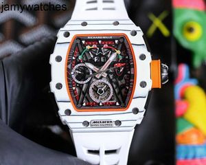 Хронограф Richarsmill Механические часы Super Wrist Rms50-03 Advanced Men's Devil Trend Большой циферблат Черный Технология Тритиевый газовый баллон Удивительное высокое качество