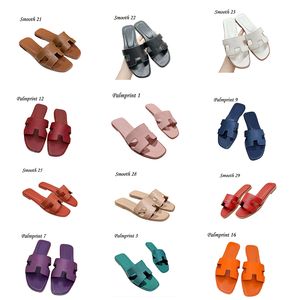 2024 novo estilo melhor qualidade designer sandália senhora outwear lazer férias praia slides chinelos de fundo plano moda chinelos de couro genuíno para mulheres tamanho 35-42