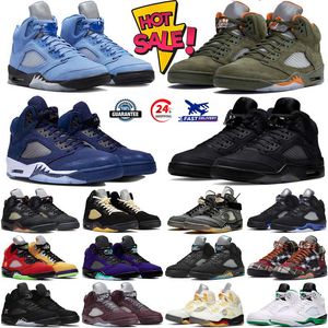 Männer 5 Basketballschuhe Schwarze Katze 5s Mitternacht Marine Lucky Green Dawn Metallic Bury vor Noir White Cement Plaid Segel Burgund University Blue Aqua Trainer Sneakers 40-47