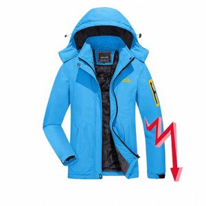 Magcomsen Kadınlar Kış Su Geçirmez Kayak Ceketleri Sıcak Fleeced Ladies Yürüyüş Palto Snowboard Ceket Çıkarılabilir Kaput E4B6#
