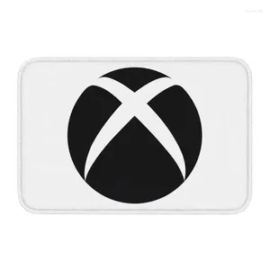 Carpets clássico Xbox Logotipo capacho anti-deslizamento de entrada da cozinha da porta de banheira tapetes de video video gamer amante sala de estar tapete tapete de tapete de tapete