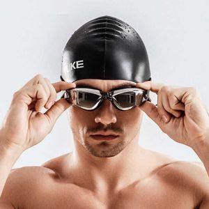 Erkek Mayo Erkekler Yüzme Şortu Su Geçirmez Yarışma Yüzme Ekipmanları Kulak-Plug Cap Case Trunks ile Goggles Yarım Pantolon 24327
