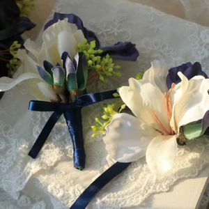 Casar pulso noiva damas de honra mão flor flores noivo corsage smaids s