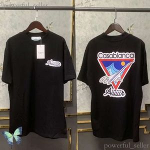 Erkek Tişörtleri 23SS Erkek Kadın Tasarımcı T-Shirts Yarış İmza Mektubu Baskı Kısa Kollu Üstler Pamuk Gevşek Çift Gömlek 550