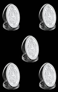 5 шт. Скоттсдейлская монета Omnia Paratus Craft 1 тройская унция, посеребренная коллекция монет с твердой акриловой капсулой2050528