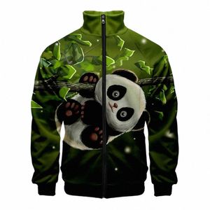 Chinês animal panda bonito 3d gola hoodies das mulheres dos homens com zíper hoodie casual lg manga jaqueta casaco roupas dropship w61b #