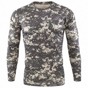 Yeni dış mekan hızlı kuru tişört erkekler taktik kamue camoue lg kol yuvarlak boyun spor ordusu askeri tshirt camo komik 3d tişört a9vs#