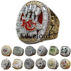 Дизайнерский чемпионат Super Bowl Ring Set Luxury 14K Gold Champions Rings для мужчин Женские бриллианты спортивные украшения