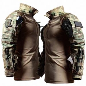 Taktik Kurbağa Gömlek Erkekler Airsoft LG Kılıf Giysileri Askeri Paintball Swat Saldırı Özel Kuvvetler Polis Üniforma Ordu Gömlekleri M5J6#